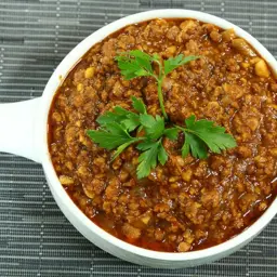 صحن لحم مفروم طازج